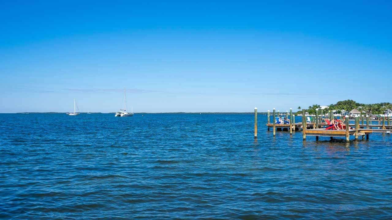 Stunning blue ocean views in Key Largo, FL.