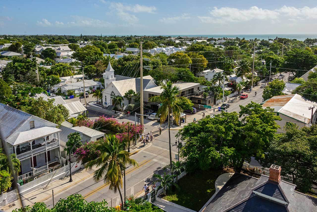 Skydive Key West Old Town overview shot