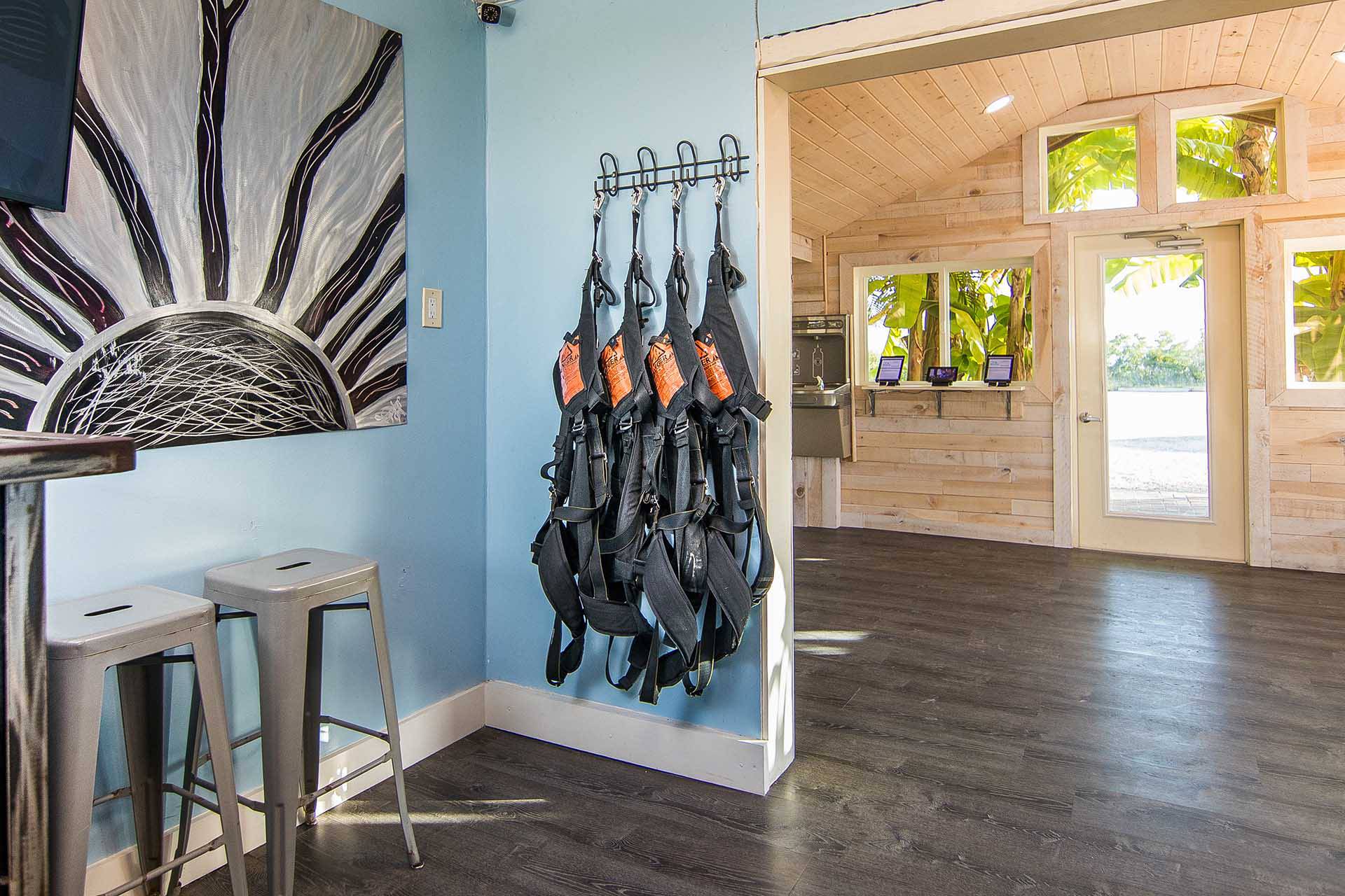 Inside view of Skydive Key West Facilities